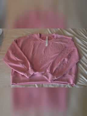 lululemon athletica pastel pink crewneck sweatshirt